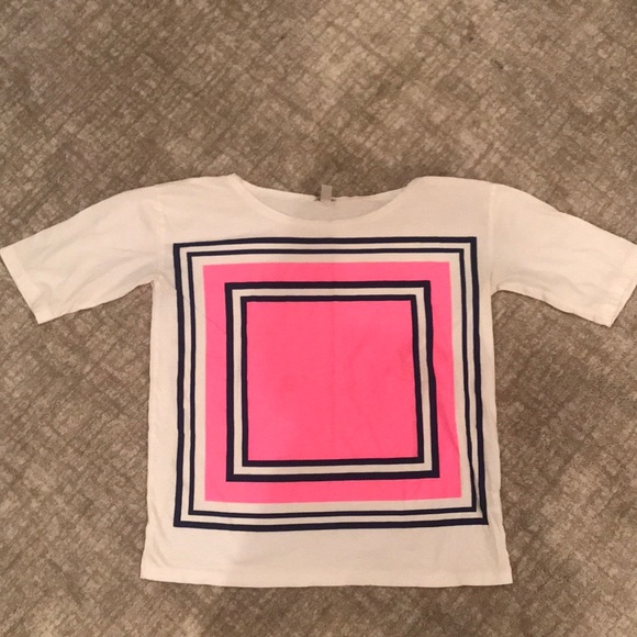 JCrew short sleeved geometric print tee. - Picture 3 of 4